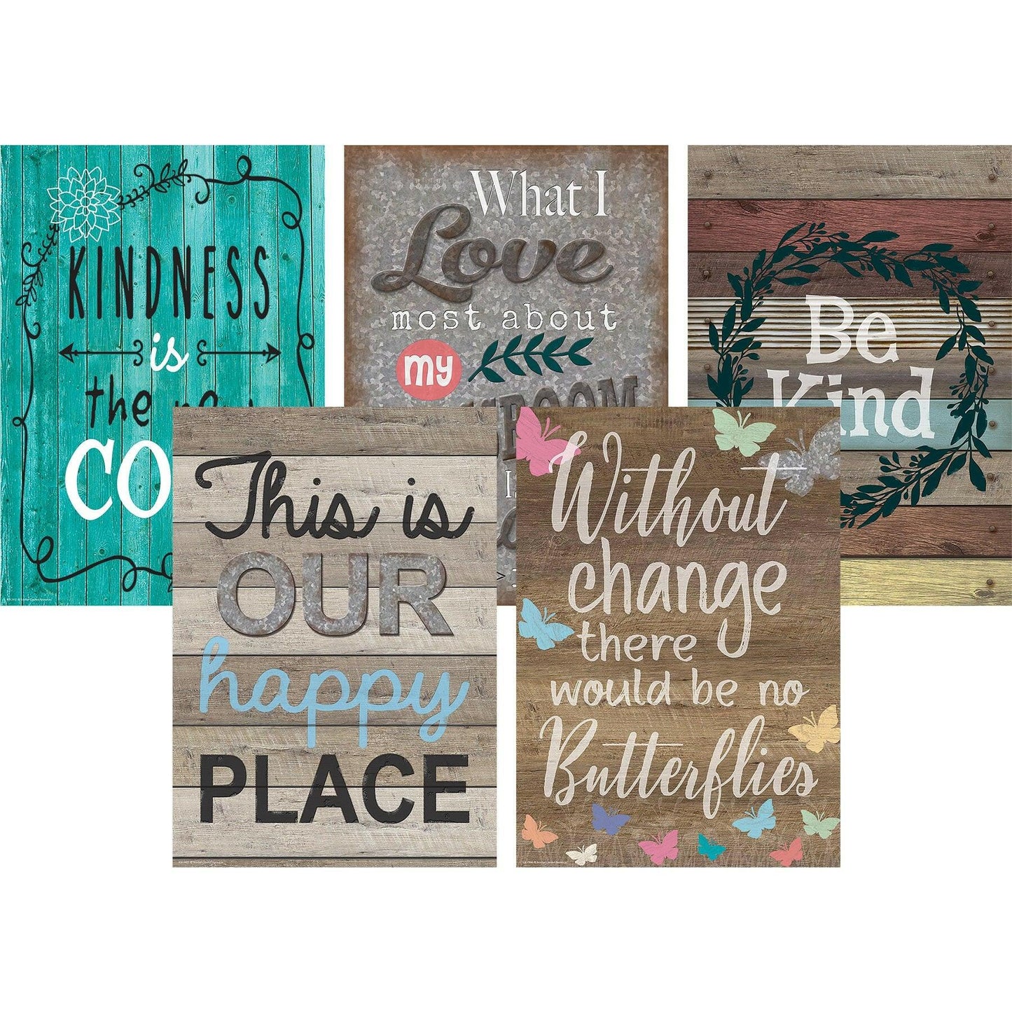 Home Sweet Classroom Posters, 13-3/8" x 19", Set of 5 - Loomini