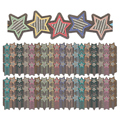 Home Sweet Classroom Stars Die-Cut Border Trim, 35 Feet Per Pack, 6 Packs - Loomini