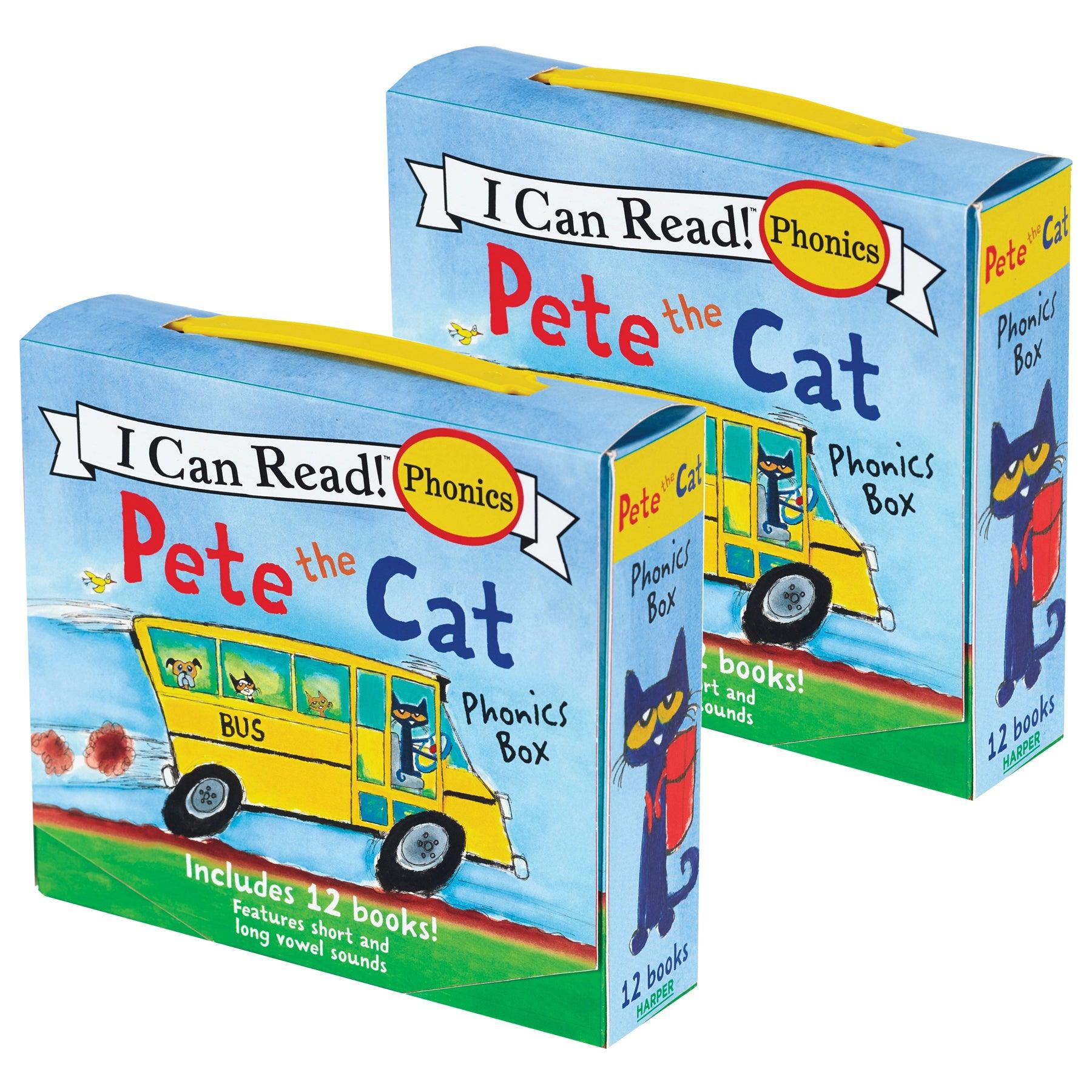 I Can Read!™ Pete the Cat Phonics Box, 12 Books Per Set, 2 Sets - Loomini