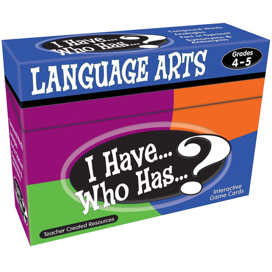 I Have, Who Has Language Arts Game, Grade 4-5 - Loomini