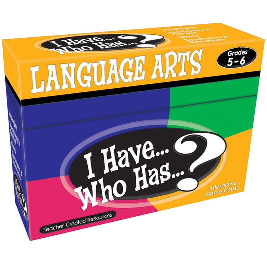 I Have, Who Has Language Arts Game, Grade 5-6 - Loomini