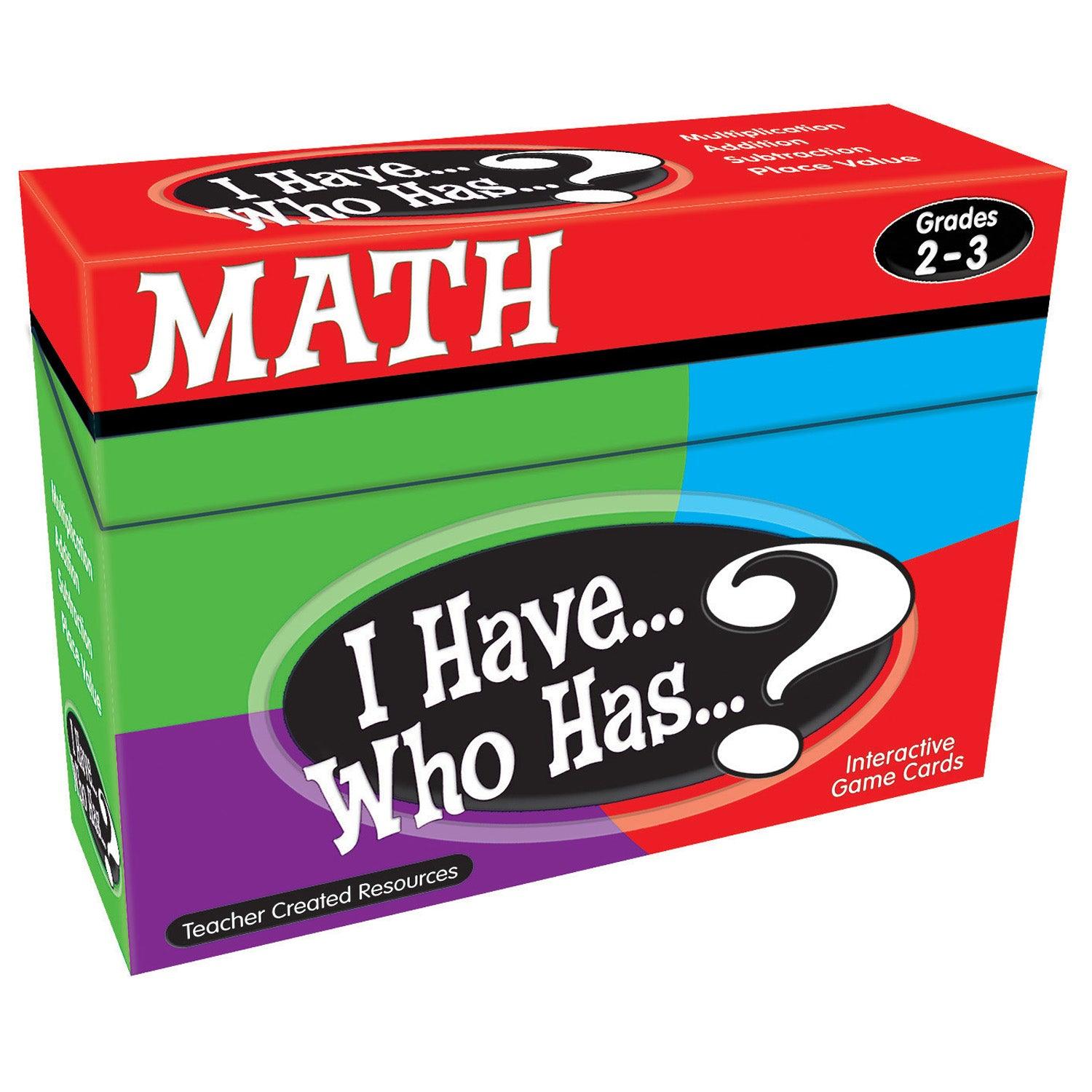 I Have, Who Has Math Game, Grade 2-3 - Loomini
