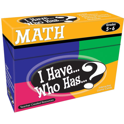 I Have, Who Has Math Game, Grade 5-6 - Loomini