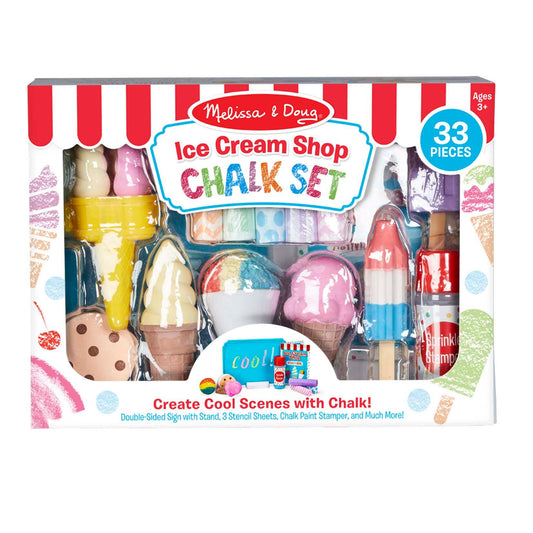 Ice Cream Shop Chalk Play Set - Loomini