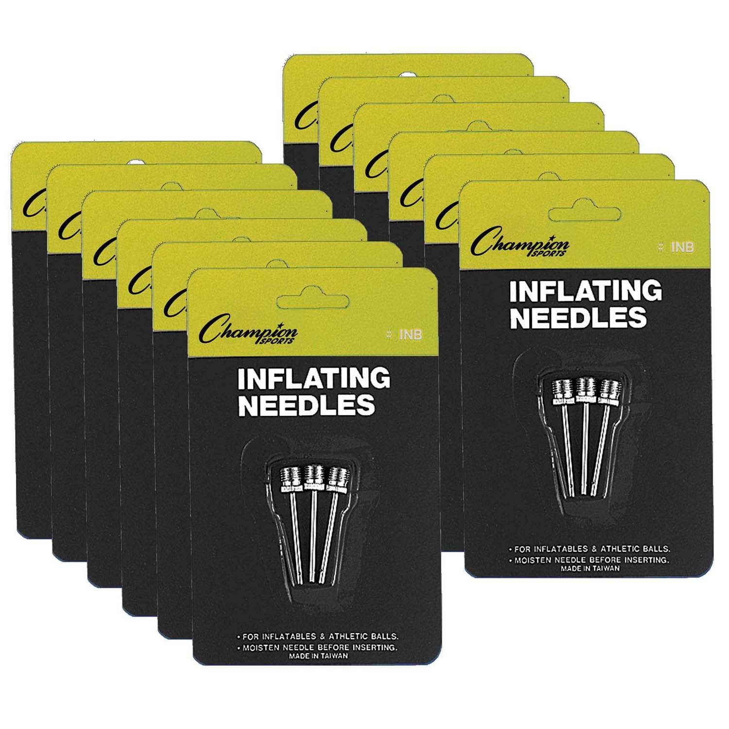 Inflating Needles for Air Pump, 3 Per Pack, 12 Packs - Loomini