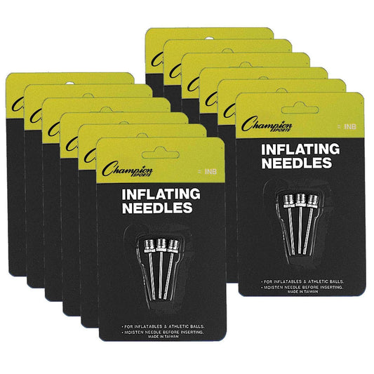 Inflating Needles for Air Pump, 3 Per Pack, 12 Packs - Loomini