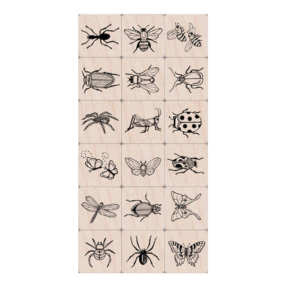 Ink 'n' Stamp Bugs Stamps, Set of 18 - Loomini