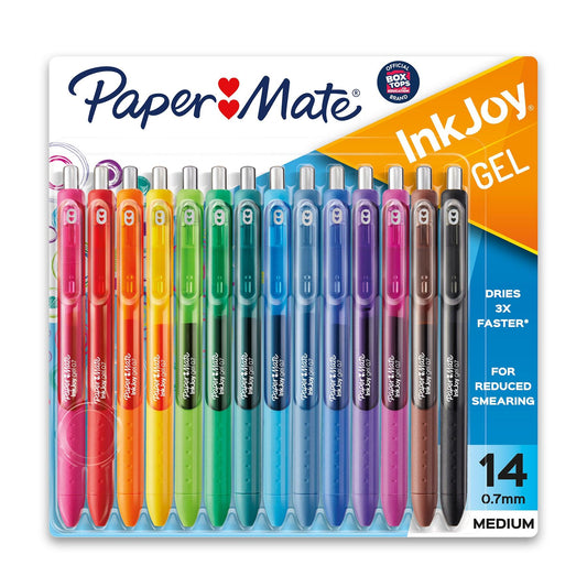 InkJoy Gel Pens, Medium Point, Assorted, 14 Count - Loomini