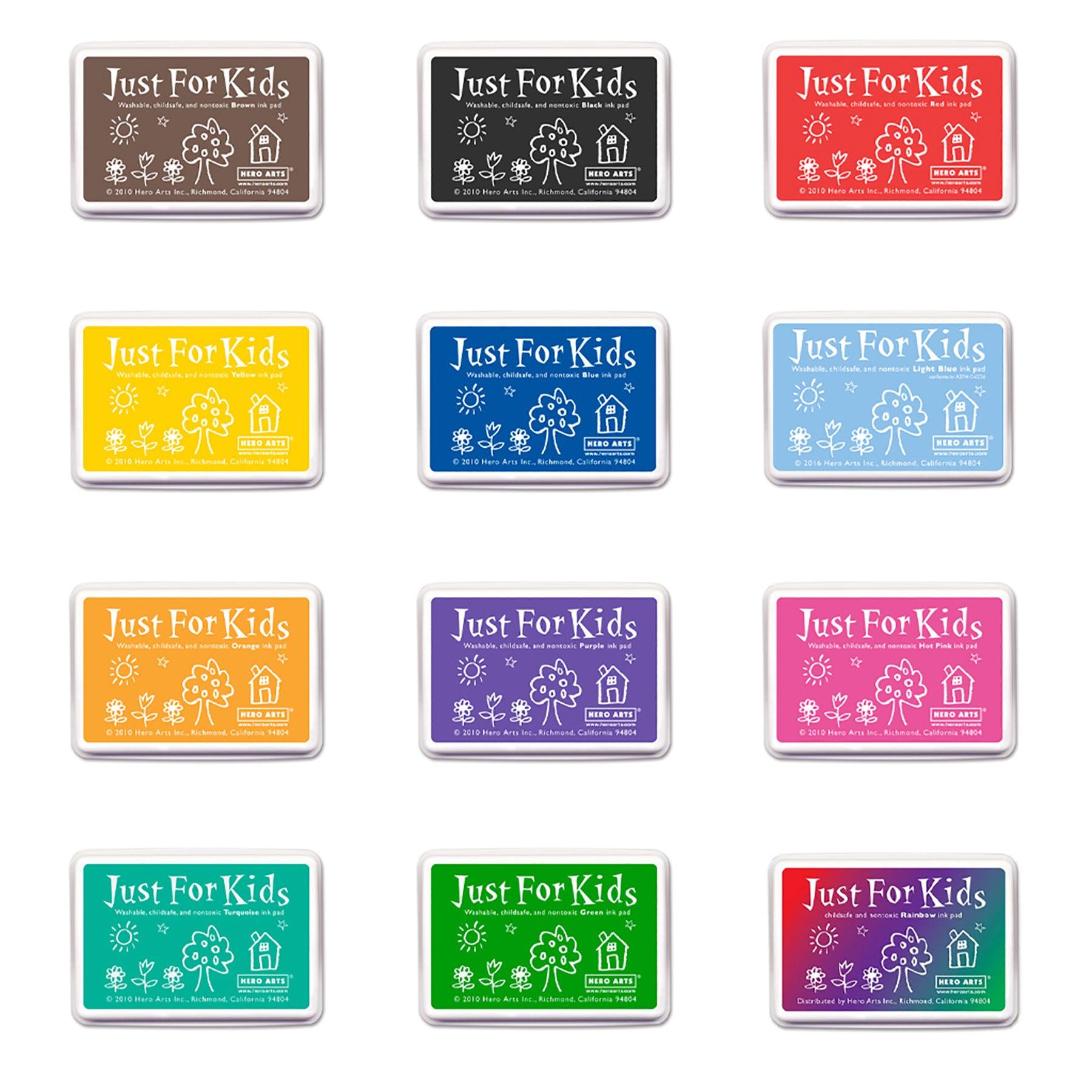 Just for Kids® Get Them All Ink Pad Bundle, Pack of 12 - Loomini