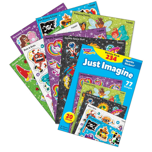 Just Imagine Sparkle Stickers® Variety Pack, 234 ct - Loomini