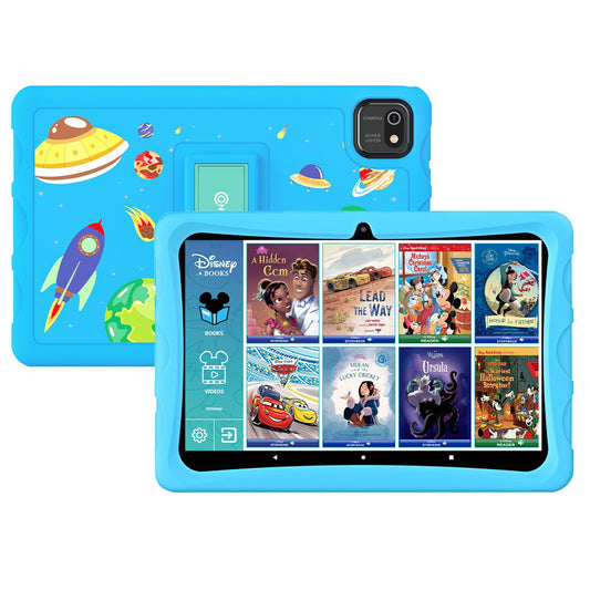 K103B 10-Inch Kids 64GB HD Tablet, Blue - Loomini