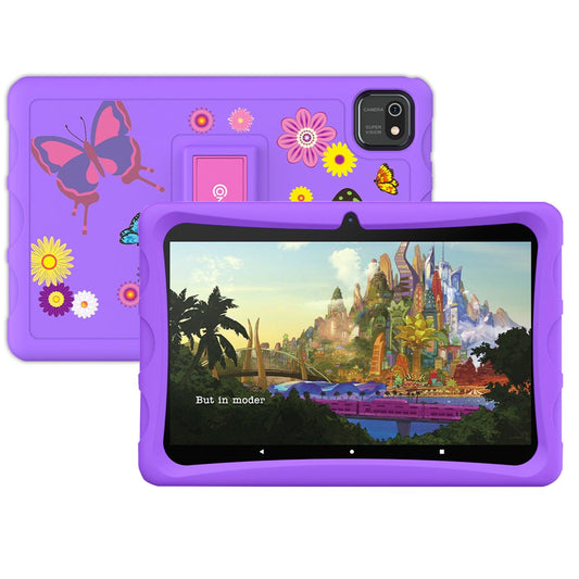 K103B 10-Inch Kids 64GB HD Tablet, Purple - Loomini