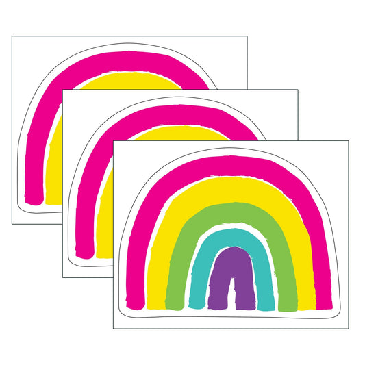 Kind Vibes Rainbow Cut-Outs, 36 Per Pack, 3 Packs - Loomini