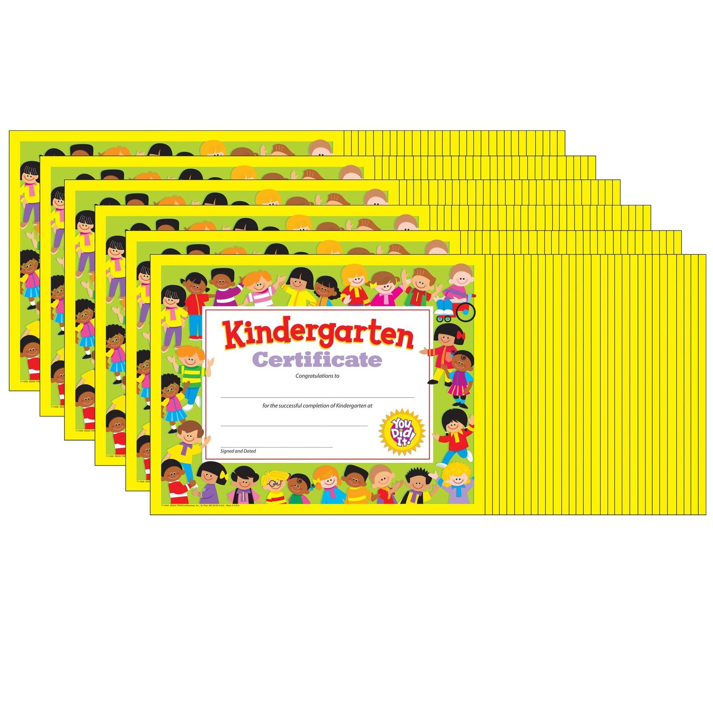 Kindergarten Certificate, 30 Per Pack, 6 Packs - Loomini