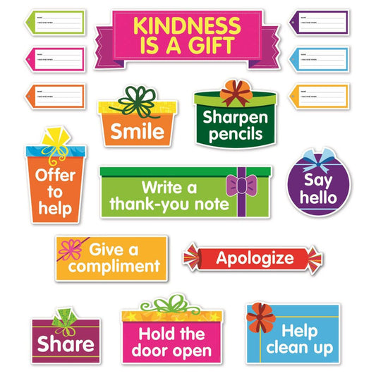 Kindness Is a Gift Bulletin Board Set - Loomini