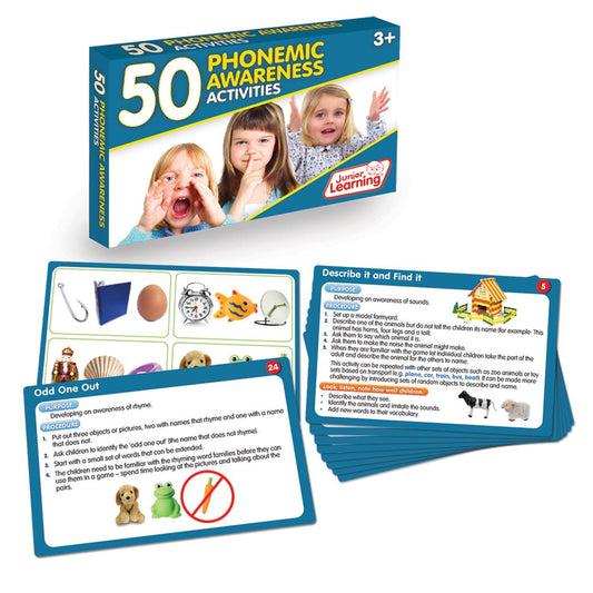 Language Arts Activity Cards, Phonemic Awareness - Loomini