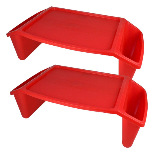 Lap Tray, Red, Pack of 2 - Loomini