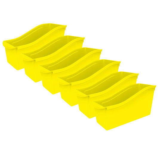 Large Book Bin, Yellow, Pack of 6 - Loomini