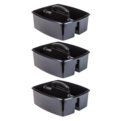 Large Caddy, Black, Pack of 3 - Loomini