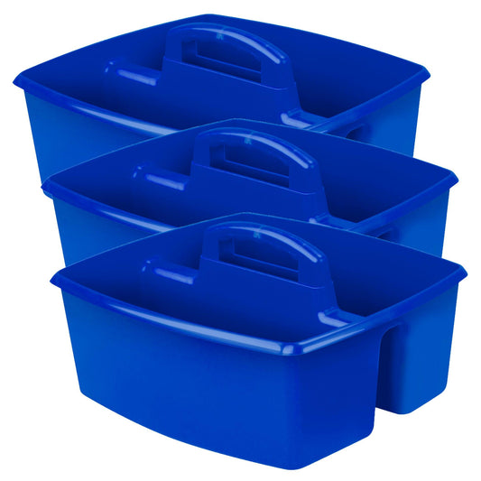 Large Caddy, Blue, Pack of 3 - Loomini