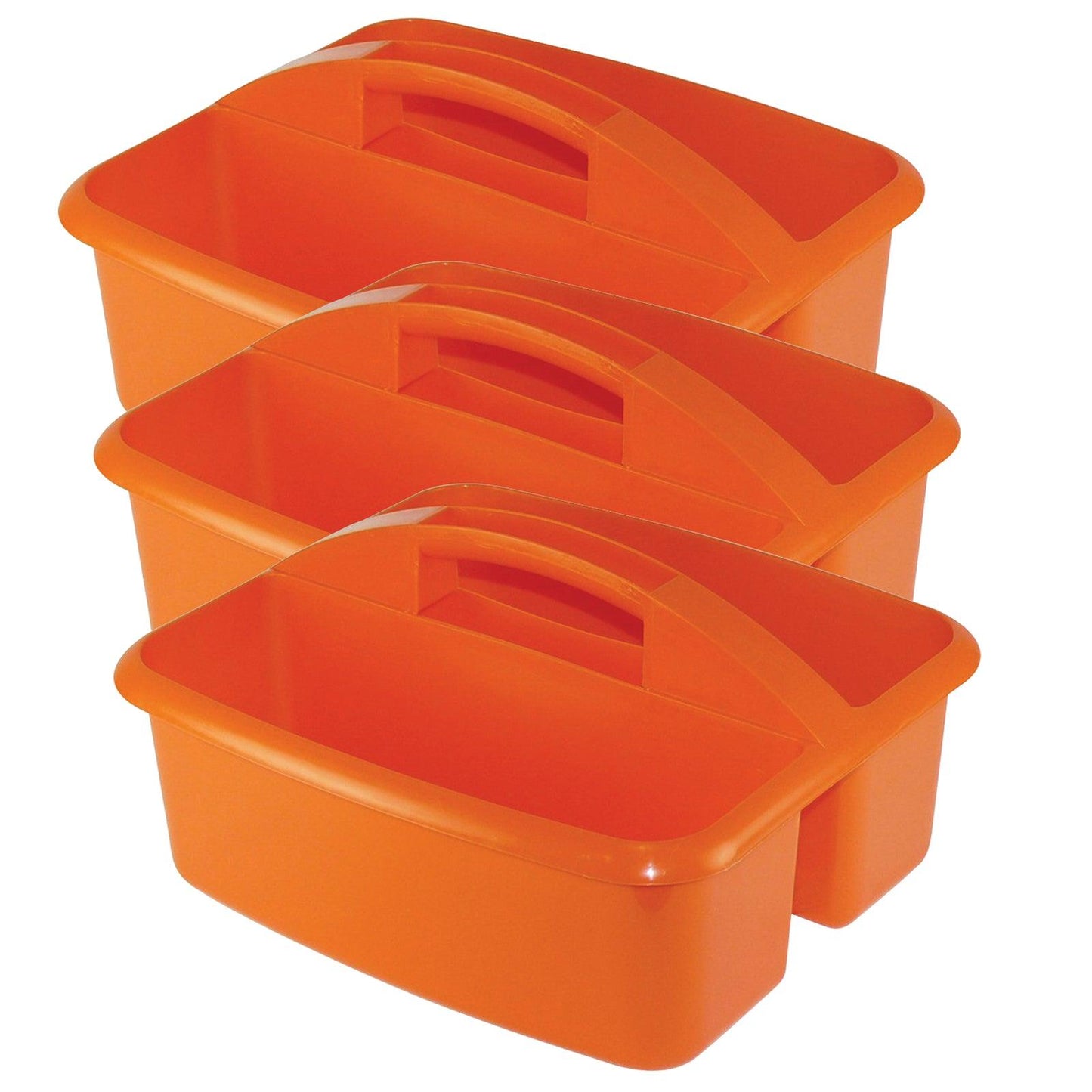 Large Utility Caddy, Orange, Pack of 3 - Loomini