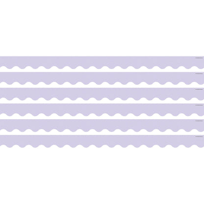 Lavender Scalloped Border Trim, 35 Feet Per Pack, 6 Packs - Loomini