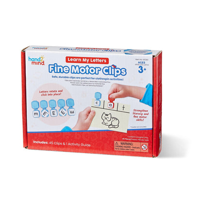 Learn My Letters Fine Motor Clips - Loomini