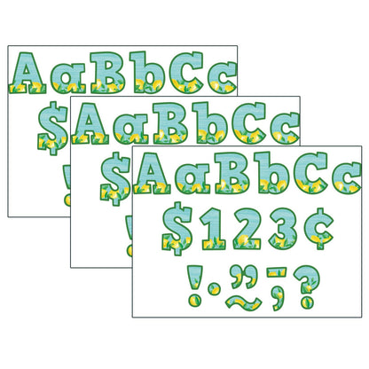 Lemon Zest Bold Block 4" Letters Combo Pack, 230 Per Pack, 3 Packs - Loomini