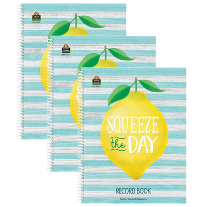 Lemon Zest Record Book, Pack of 3 - Loomini