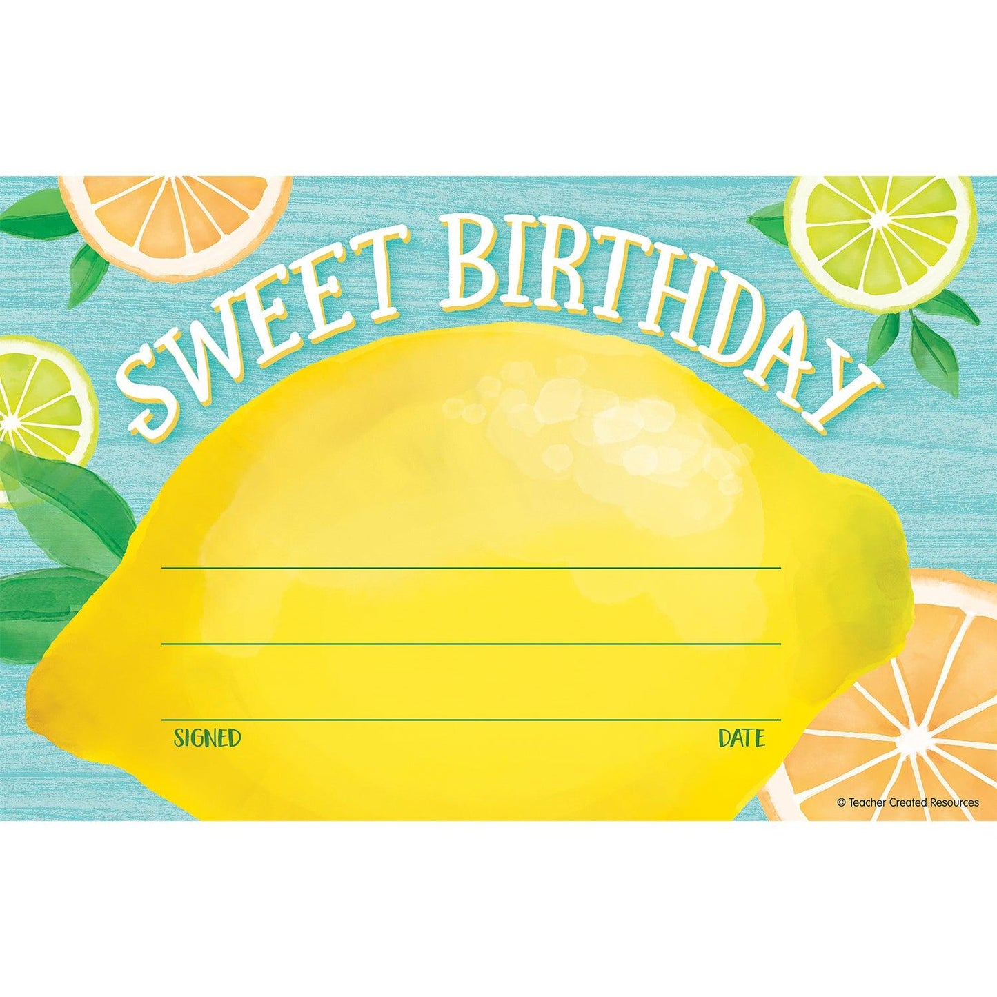 Lemon Zest Sweet Birthday Awards, 30 Per Pack, 6 Packs - Loomini