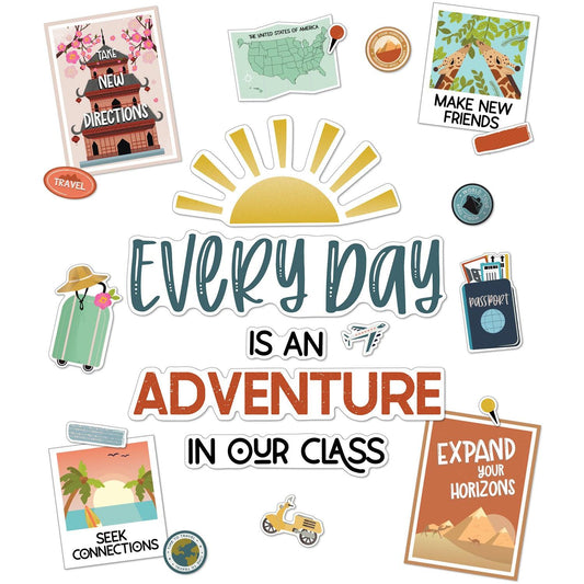 Let's Explore Every Day Is an Adventure Bulletin Board Set - Loomini