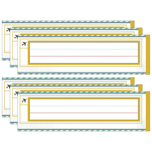 Let's Explore Nameplates, 36 Per Pack, 6 Packs - Loomini