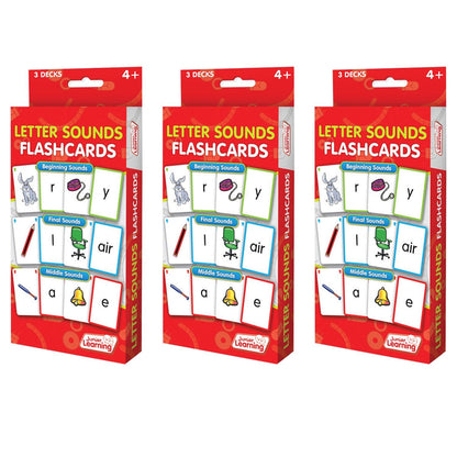 Letter Sound Flashcards, 3 Sets Per Pack, 3 Packs - Loomini