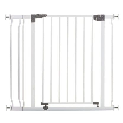 Liberty 29.5-36.5in Auto Close Metal Baby Safety Gate - White - Loomini