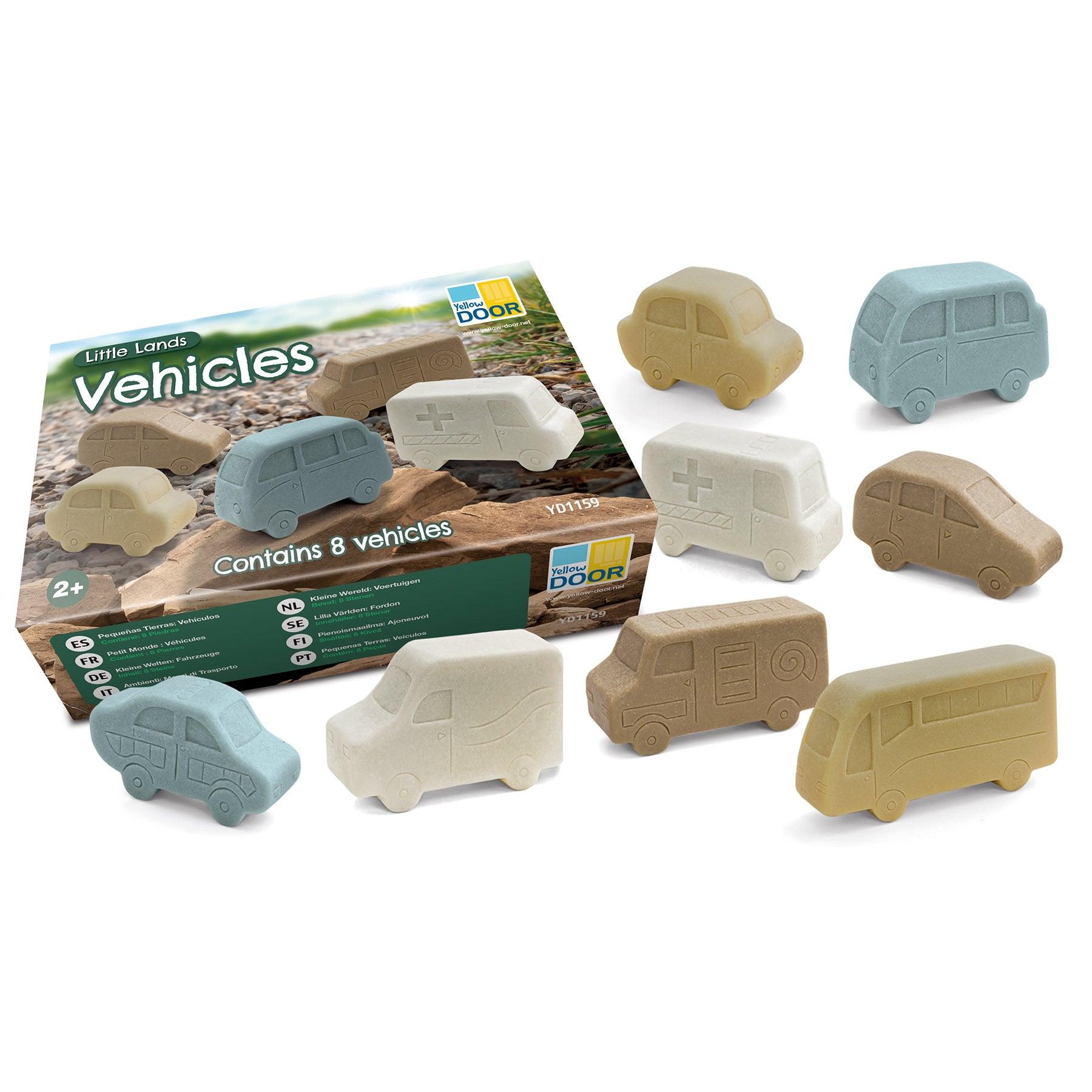 Little Lands Vehicles, Set of 8 - Loomini