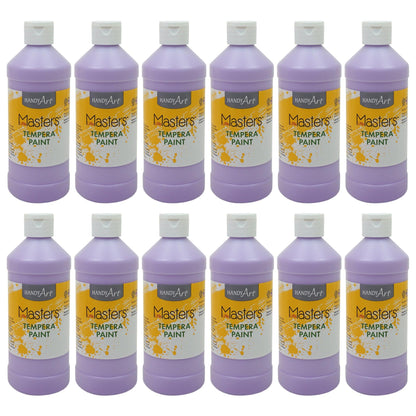 Little Masters® Tempera Paint 16 oz., Light Purple, Pack of 12 - Loomini