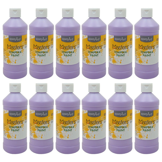 Little Masters® Tempera Paint 16 oz., Light Purple, Pack of 12 - Loomini
