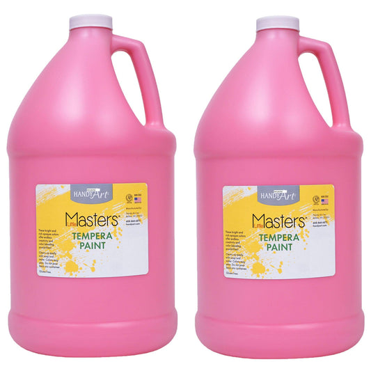 Little Masters® Tempera Paint, Pink, Gallon, Pack of 2 - Loomini