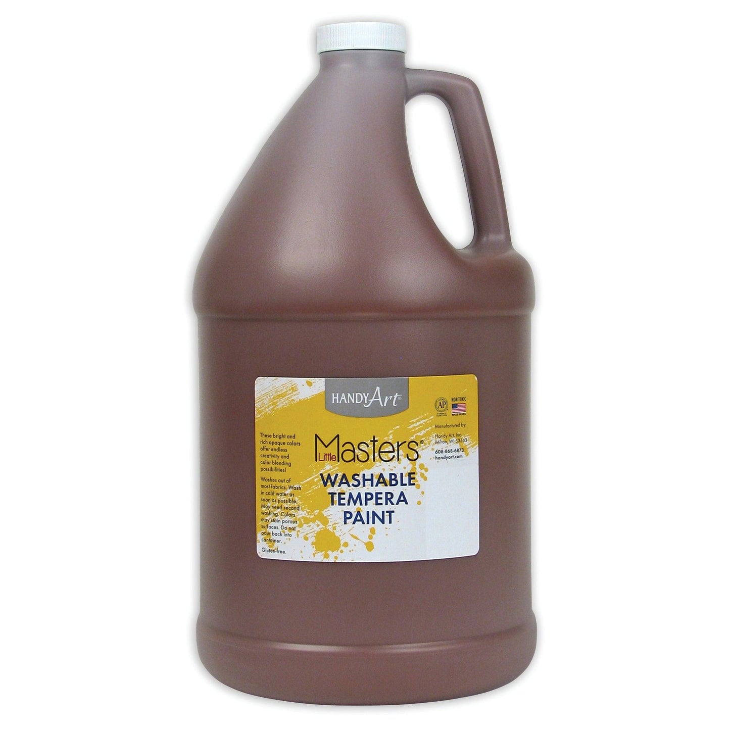 Little Masters® Washable Tempera Paint, Brown, Gallon - Loomini