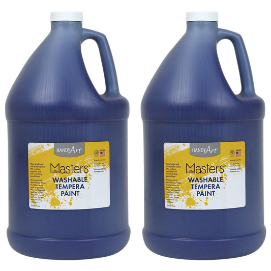 Little Masters® Washable Tempera Paint, Violet, Gallon, Pack of 2 - Loomini