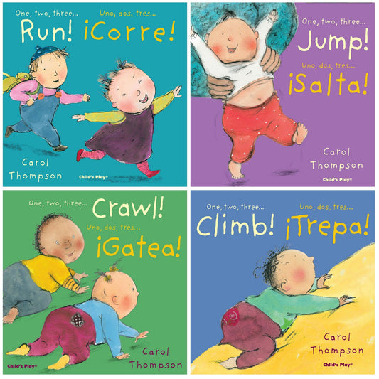 Little Movers Bilingual Books, Set of 4 - Loomini