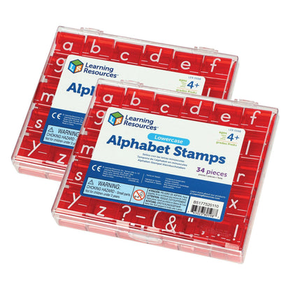 Lowercase Alphabet & Punctuation Stamps Set, 2 Sets - Loomini