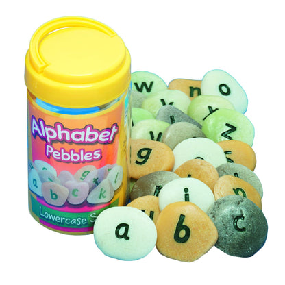 Lowercase Alphabet Pebbles, Set of 26 - Loomini