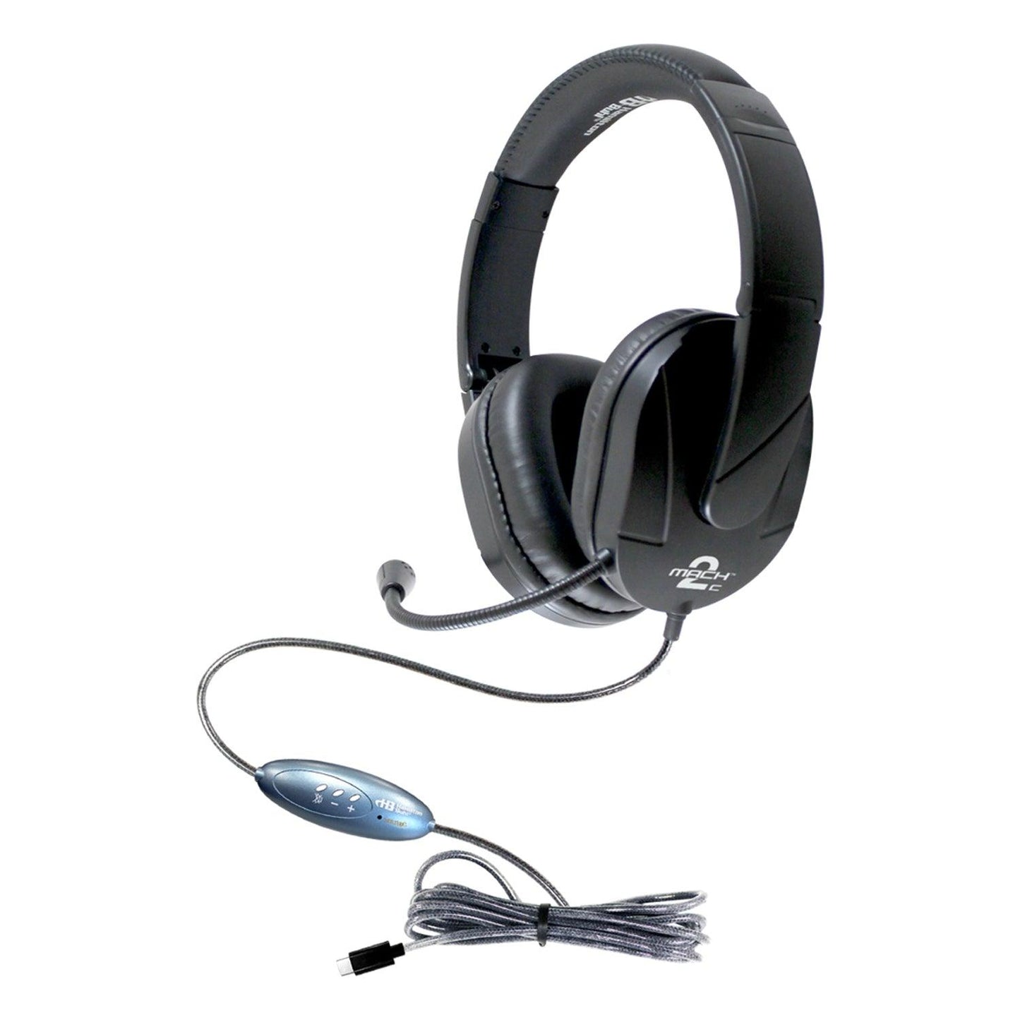 MACH-2 Multimedia Stereo Headset - Over-Ear with Steel Reinforced Gooseneck Mic - Loomini
