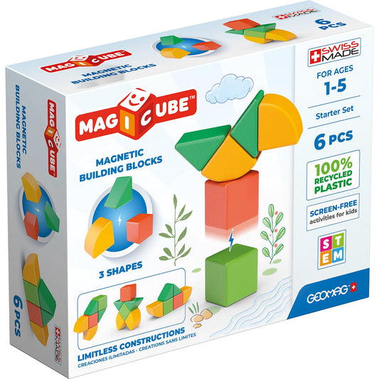 Magicubes Shapes Recycled, 6 Pieces - Loomini