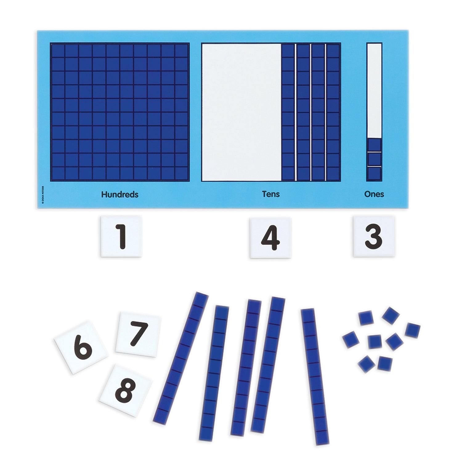 Magnetic Base Ten Place Value Frame Set - Loomini