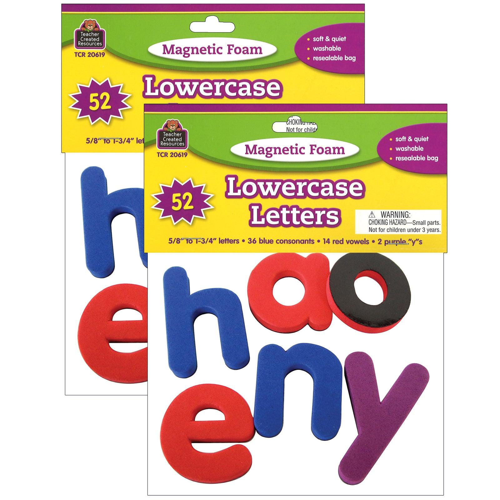 Magnetic Foam Lowercase Letters, 2 Sets - Loomini