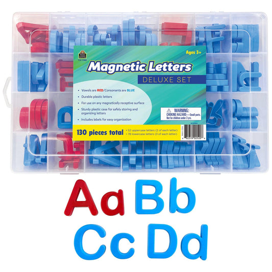 Magnetic Letters Deluxe Set, 130 Pieces - Loomini