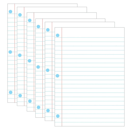 Magnetic Notebook Page, 8-1/2" x 11", Pack of 6 - Loomini