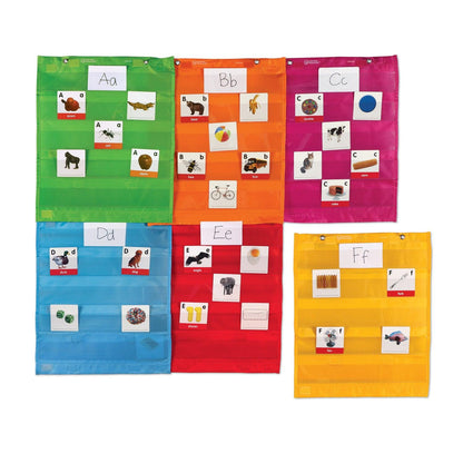 Magnetic Pocket Chart Squares, Set of 6 - Loomini